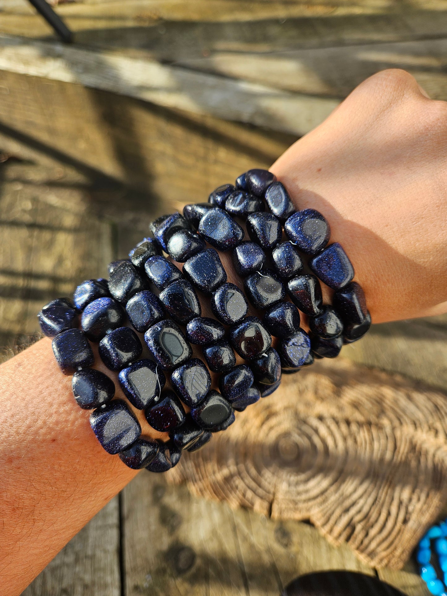 Blue Goldstone Bracelet