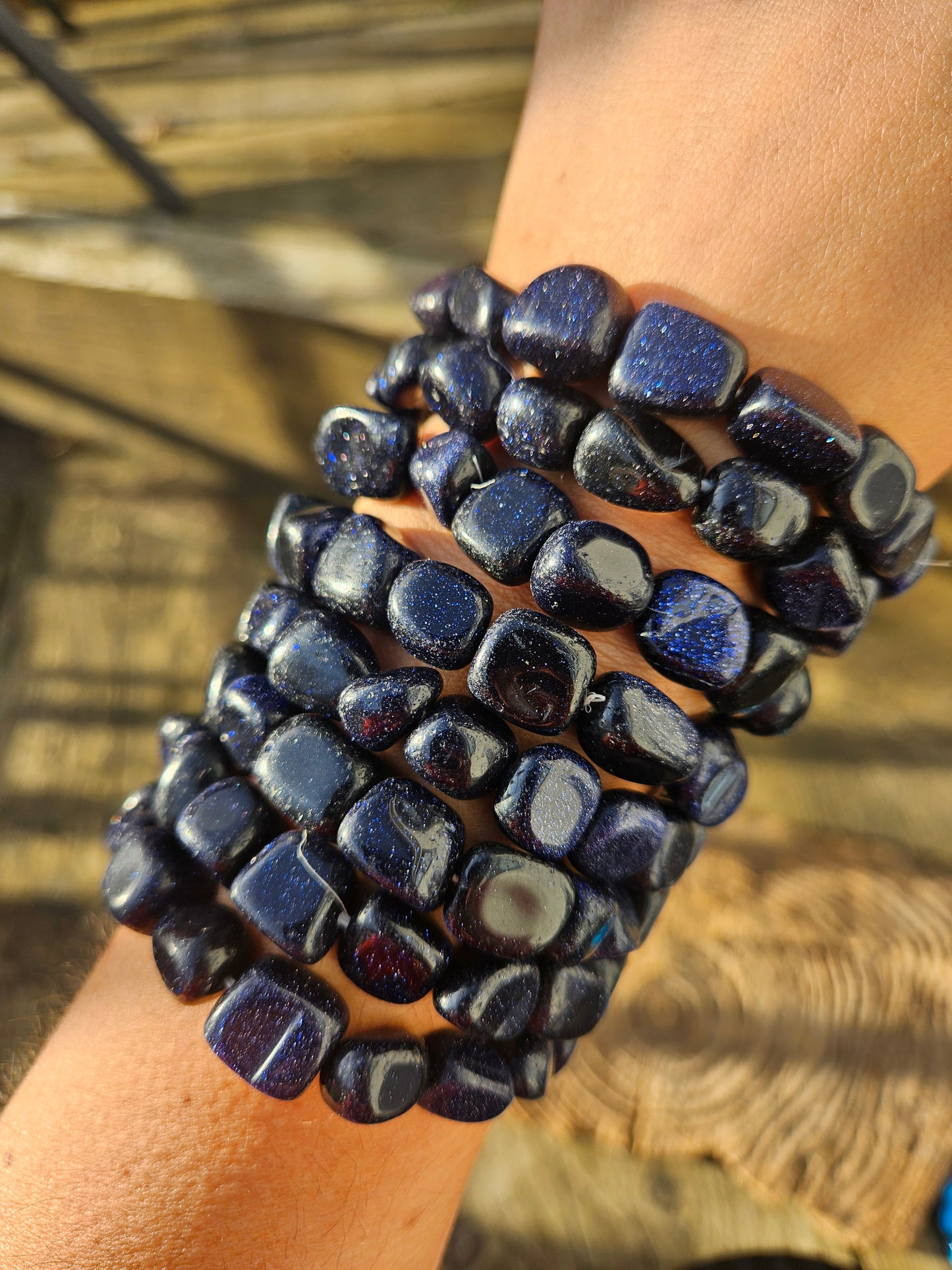 Blue Goldstone Bracelet