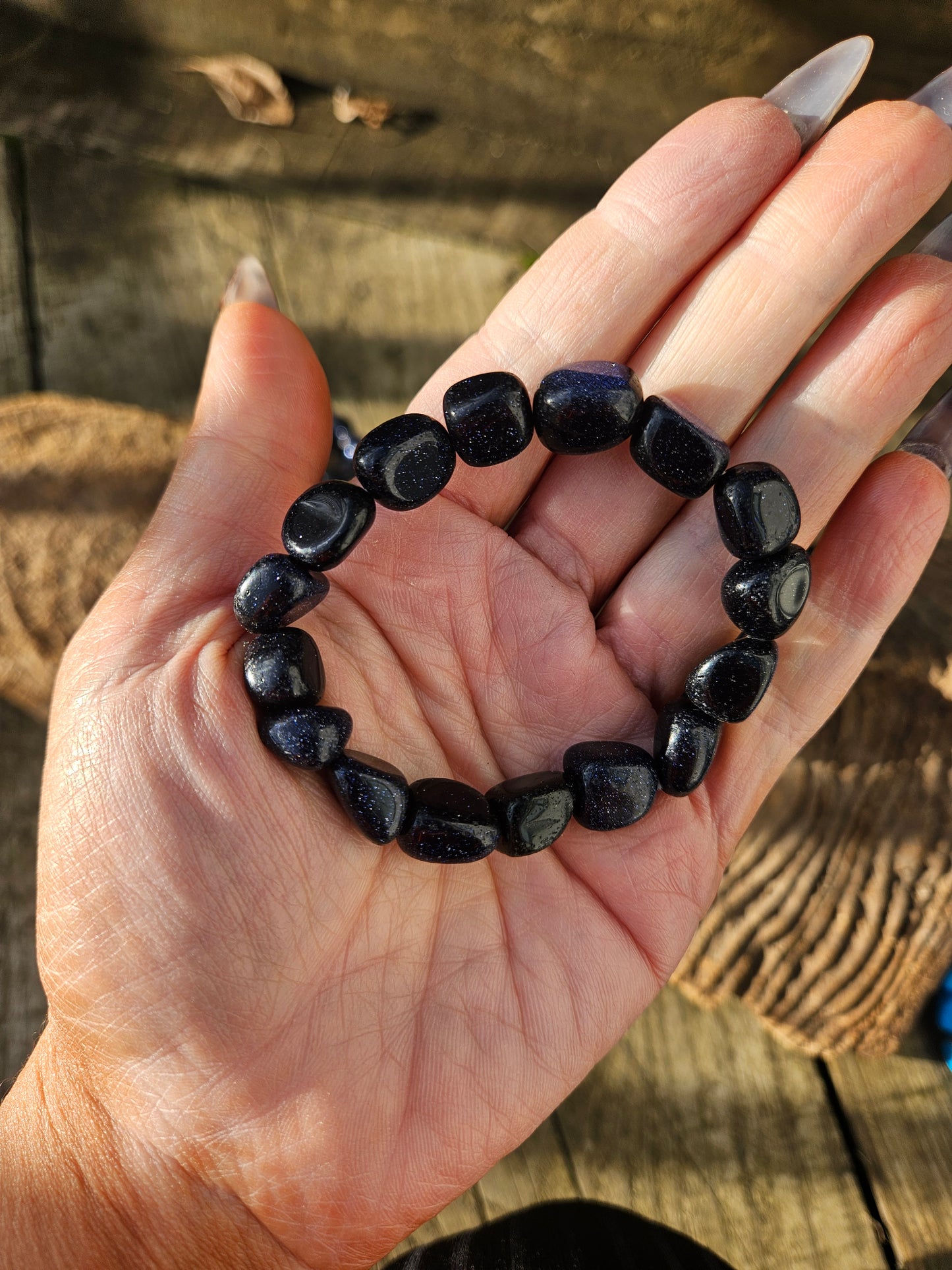 Blue Goldstone Bracelet