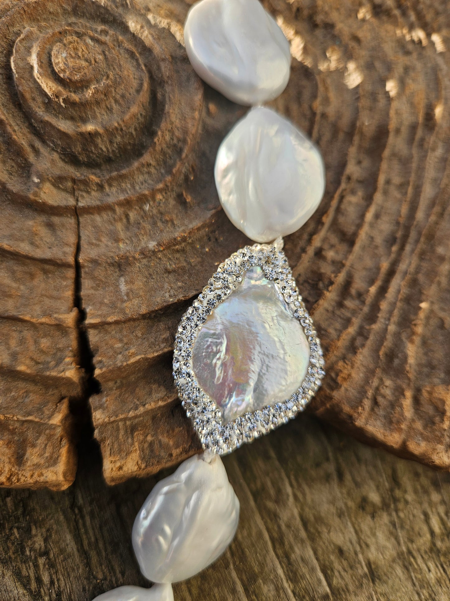 Sparkly Silver Coin Pearls