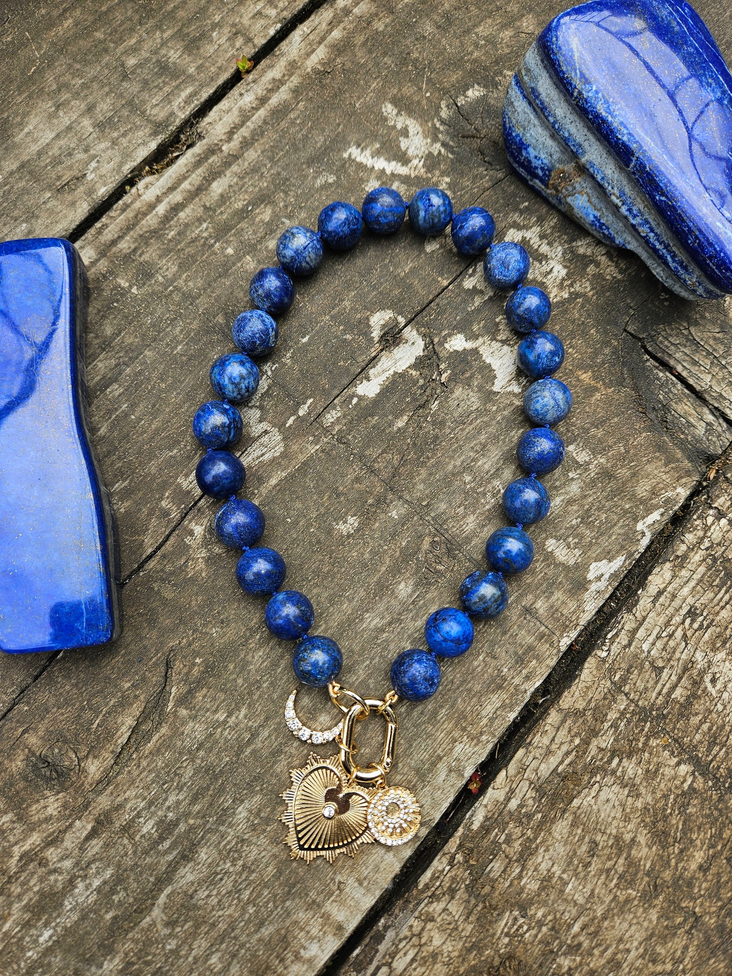 Lapis Lazuli Charm Necklace