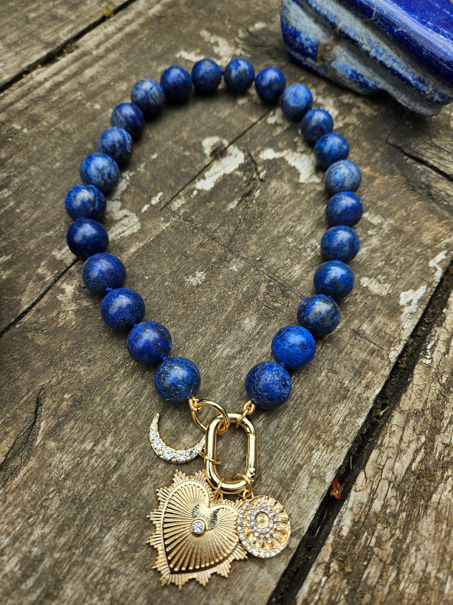 Lapis Lazuli Charm Necklace