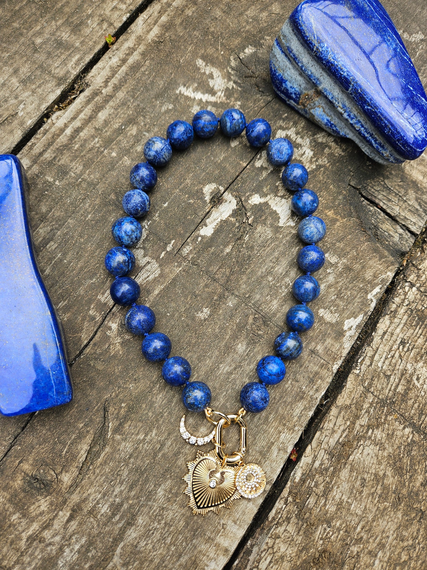 Lapis Lazuli Charm Necklace