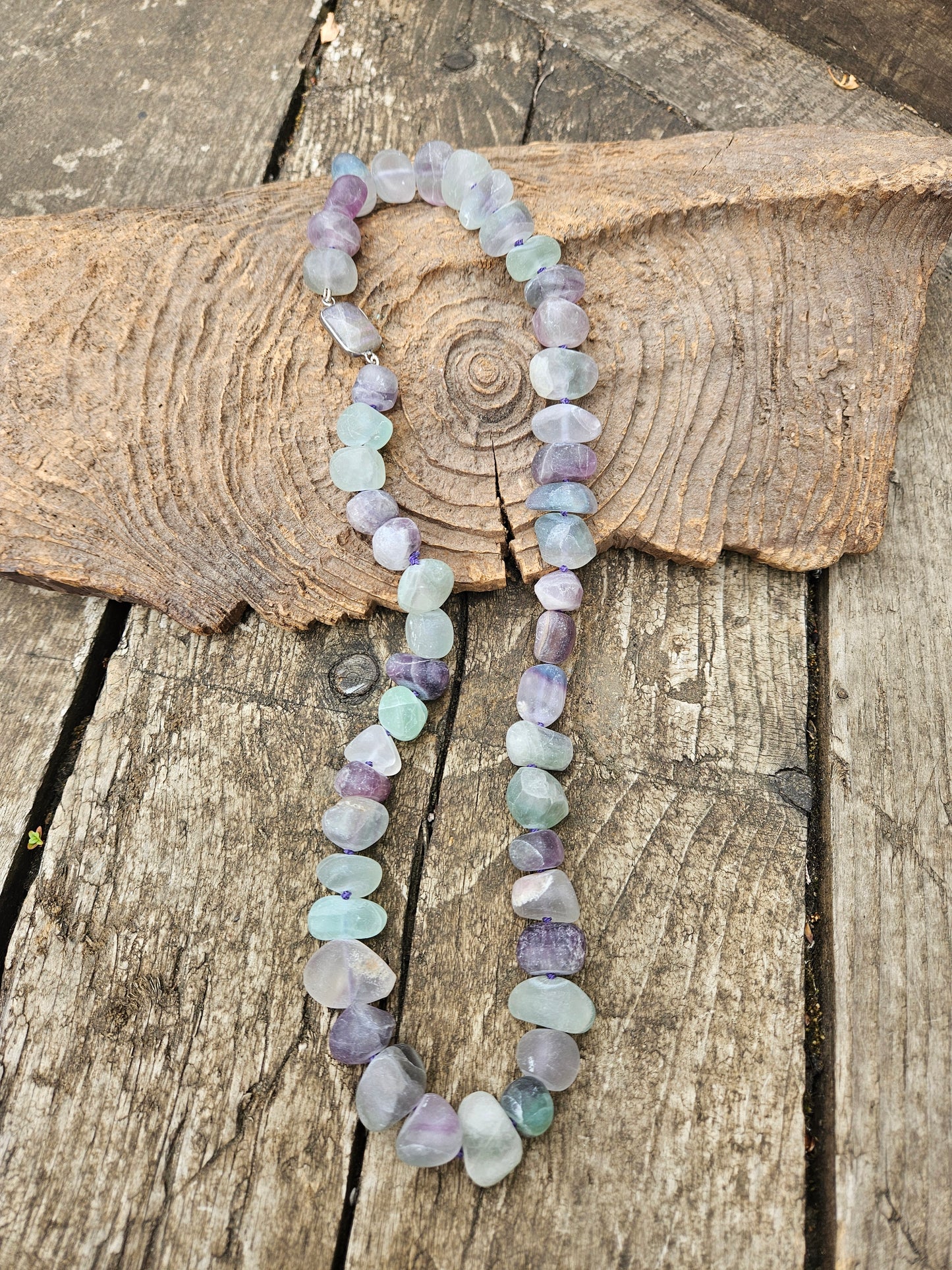 Frosted Fluorite Necklace