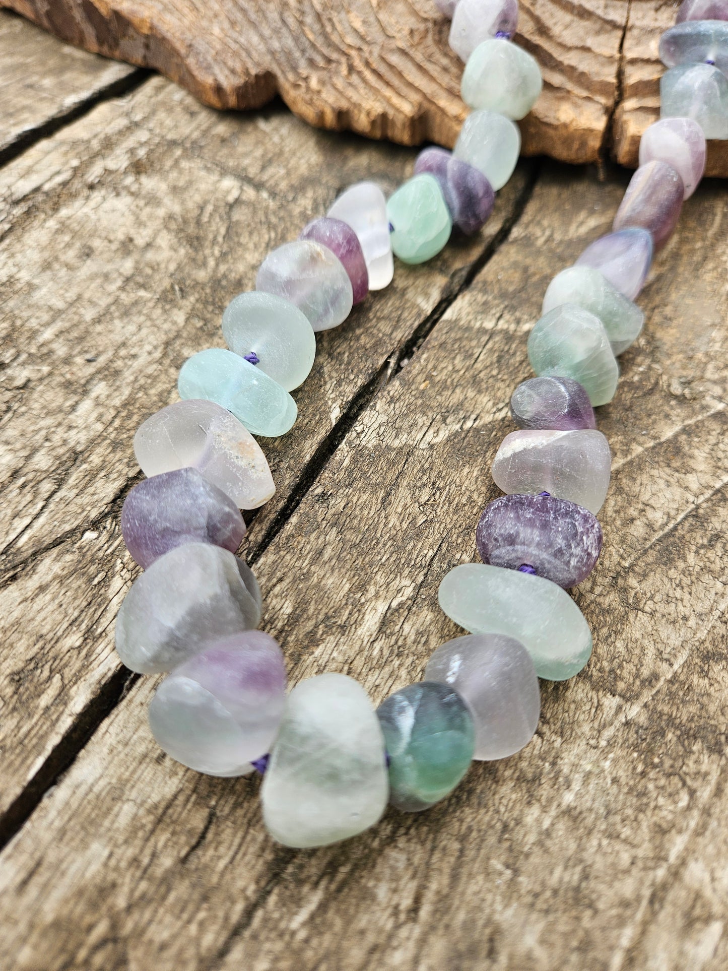 Frosted Fluorite Necklace