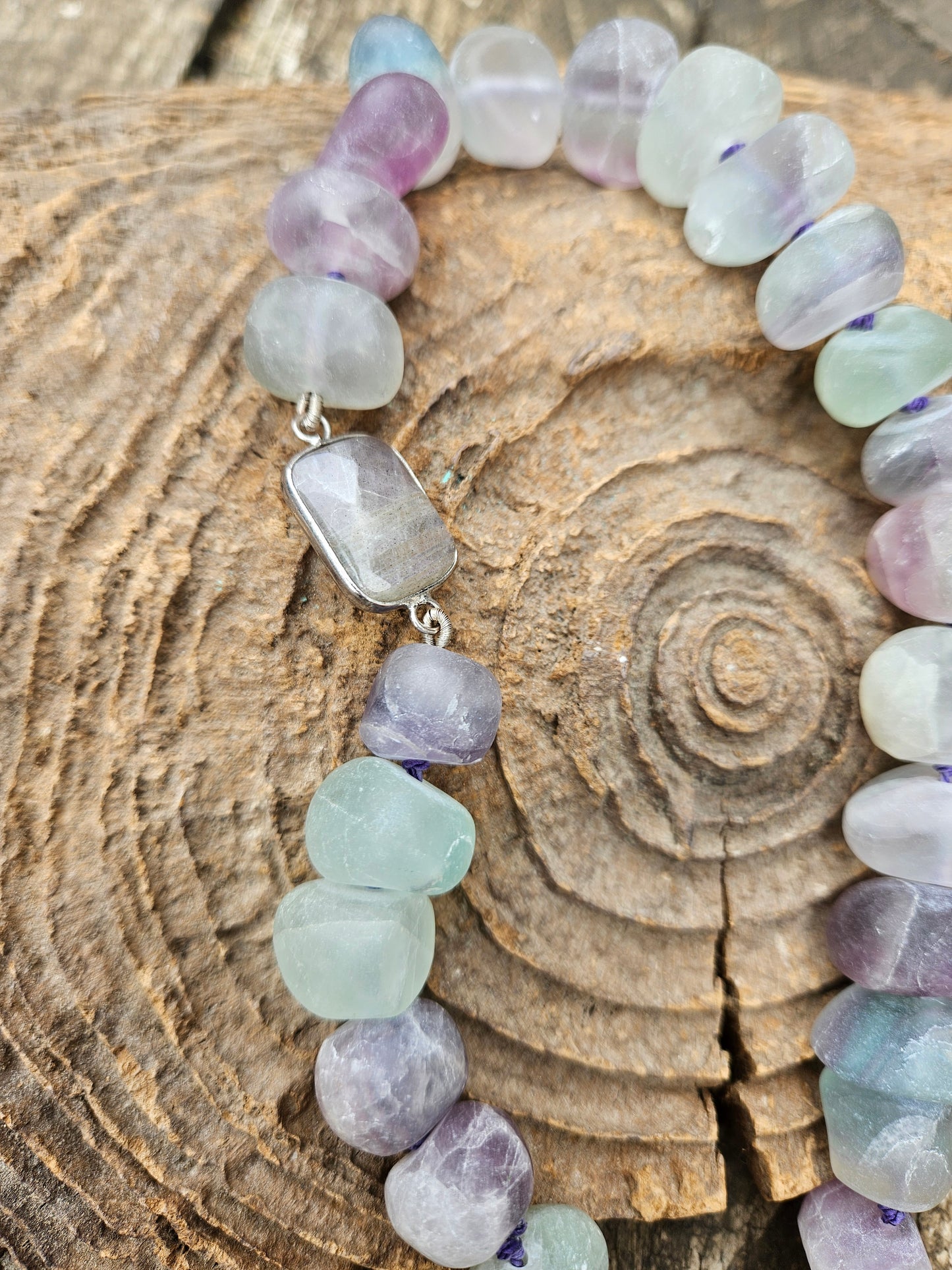 Frosted Fluorite Necklace