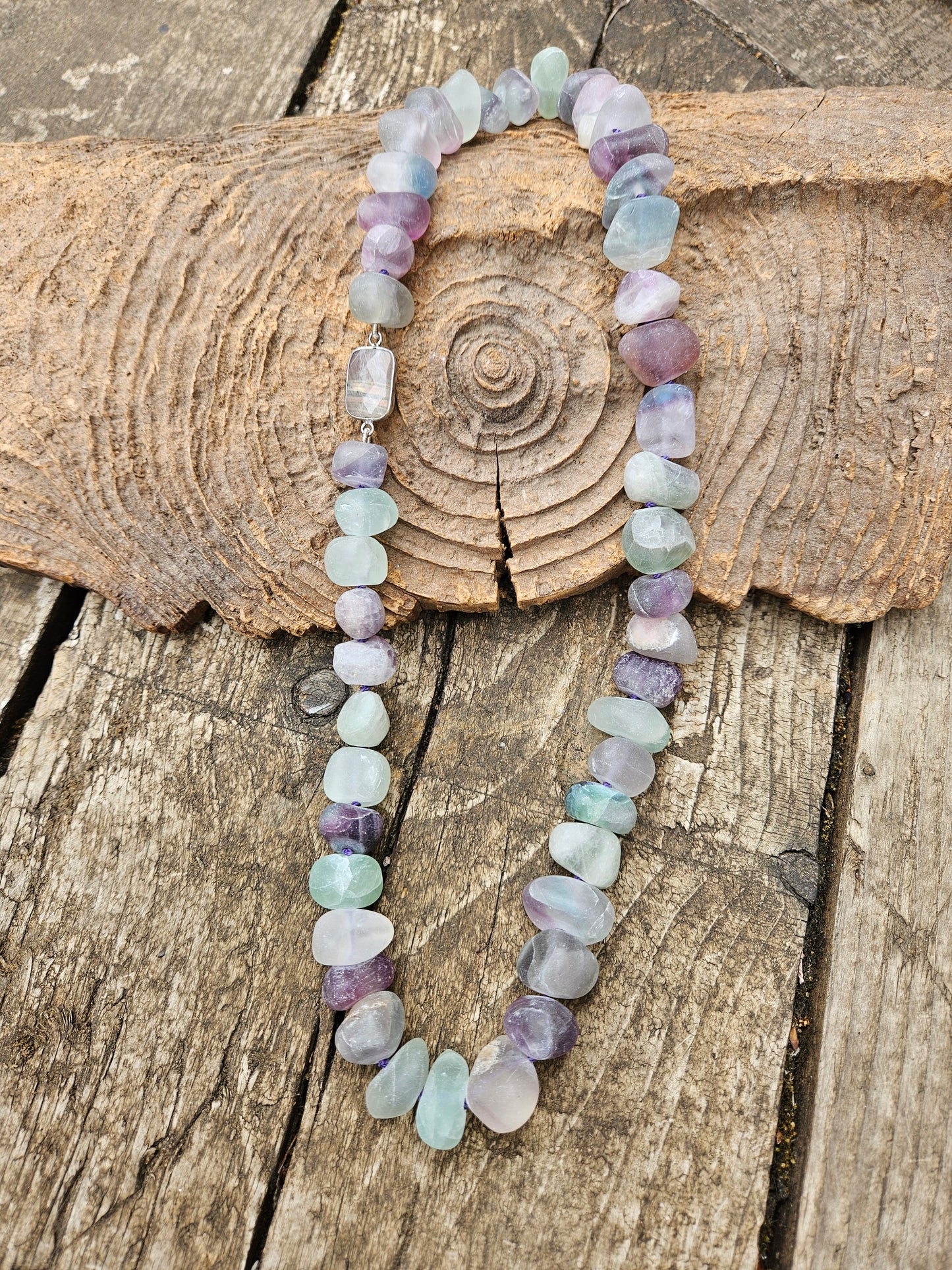 Frosted Fluorite Necklace