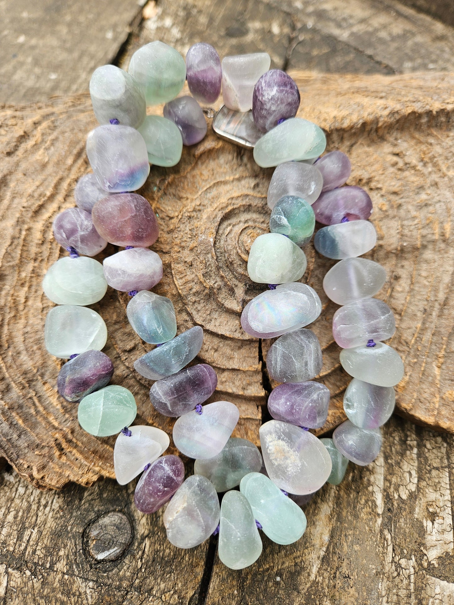 Frosted Fluorite Necklace