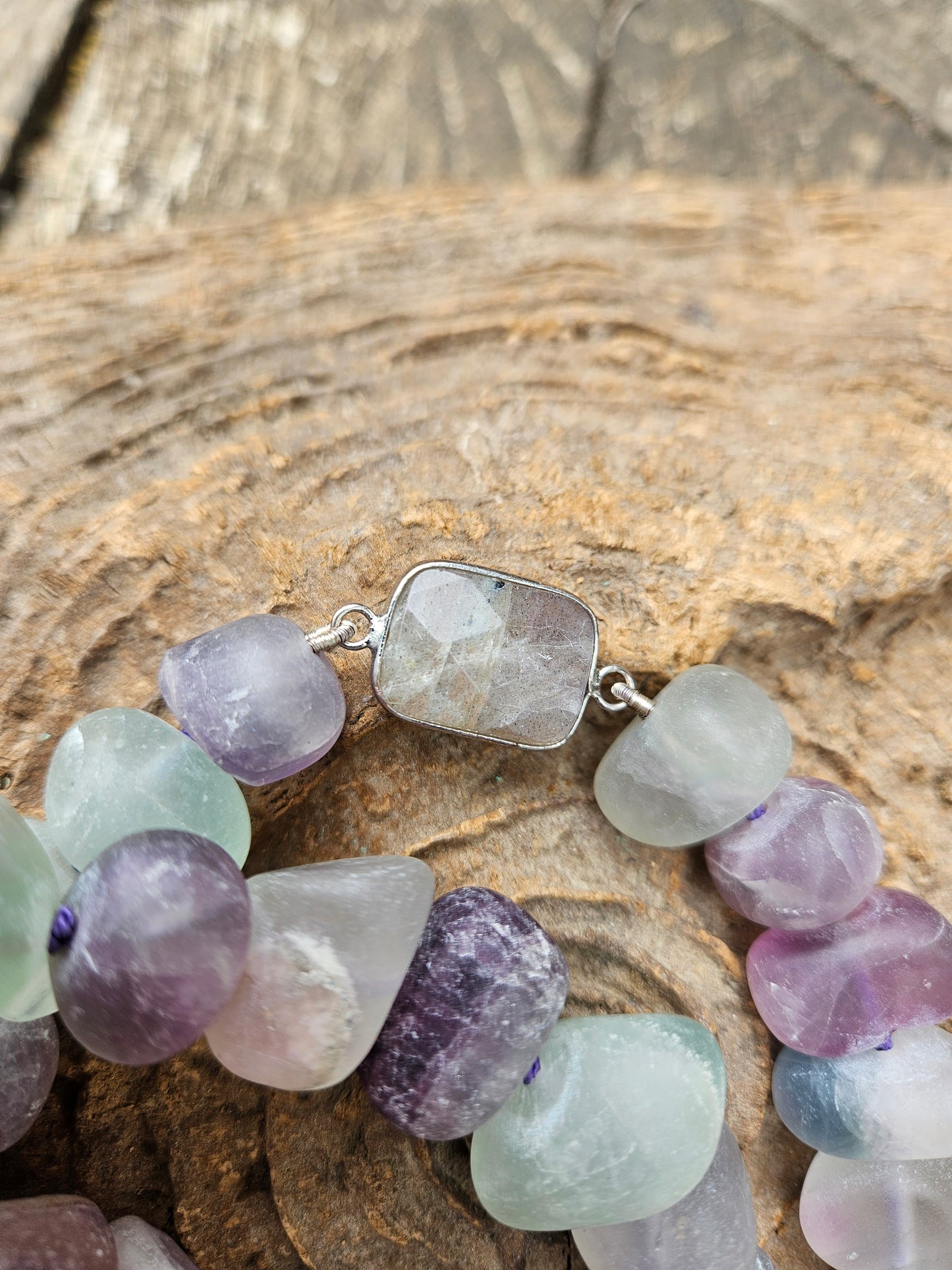 Frosted Fluorite Necklace