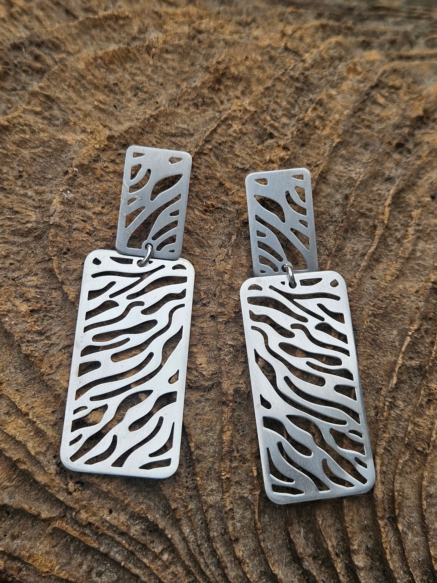 925 Silver Animal Print Earrings