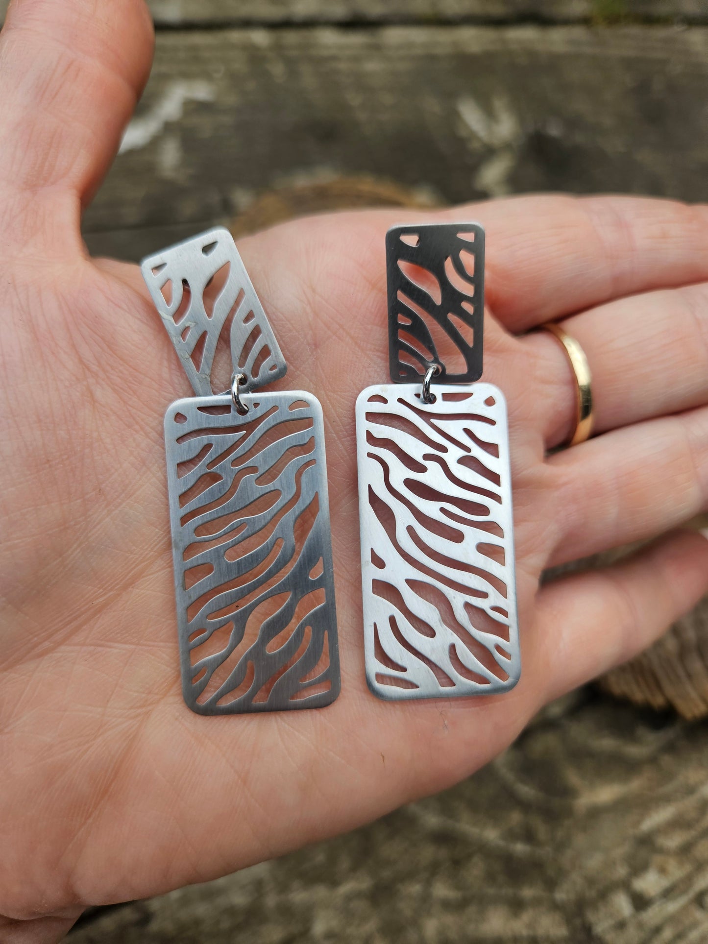 925 Silver Animal Print Earrings
