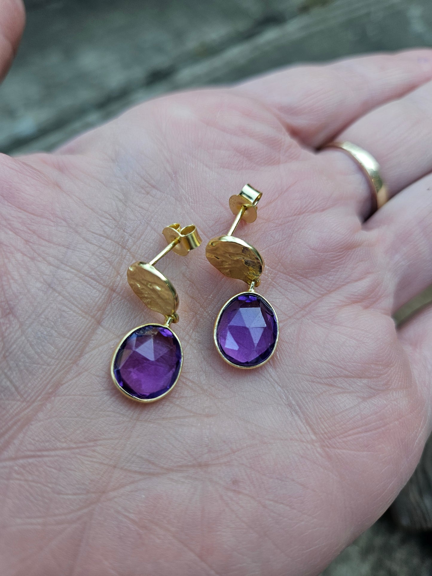 Amethyst Drop Earrings