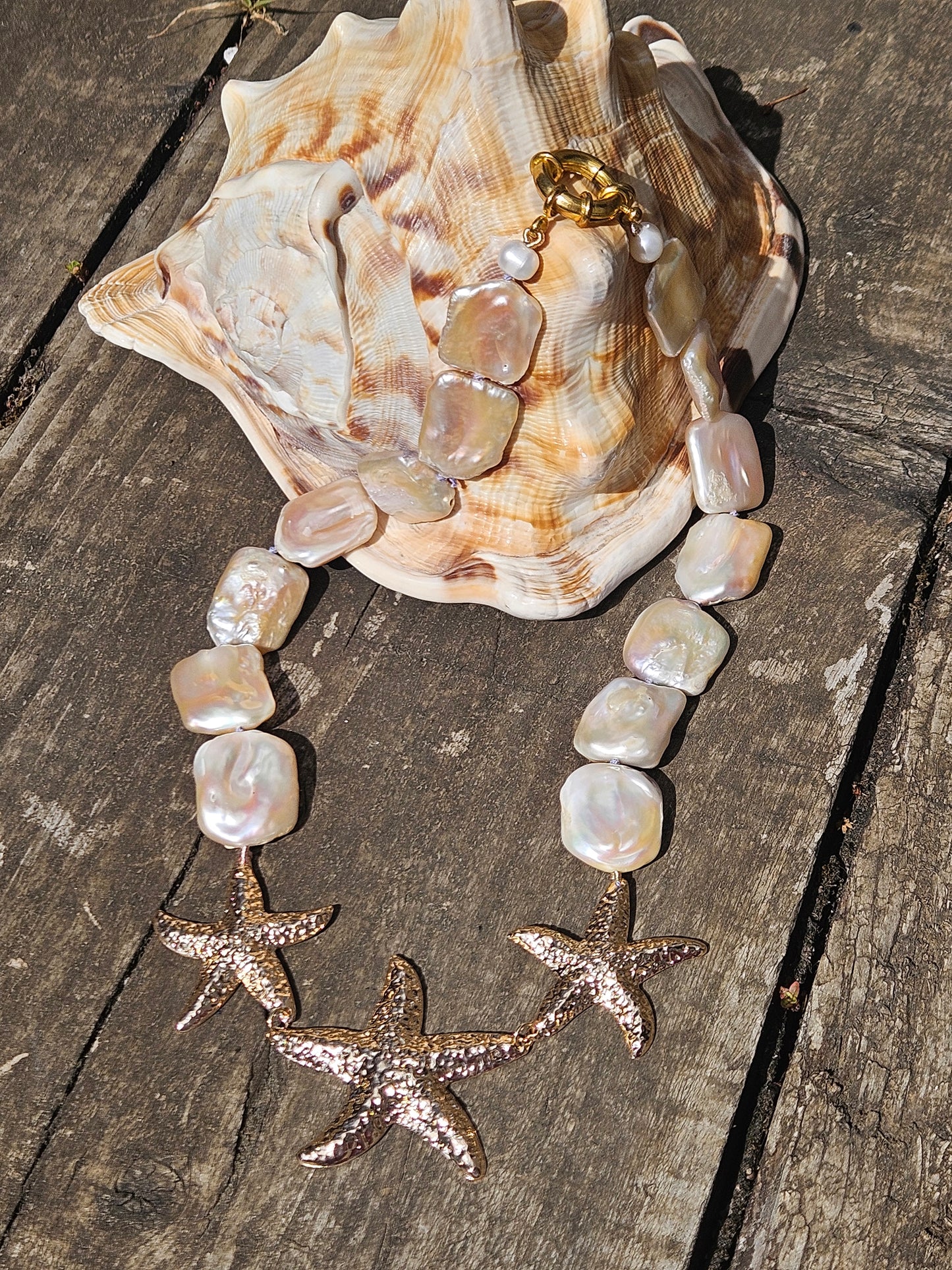 Pearl and Starfish Necklace