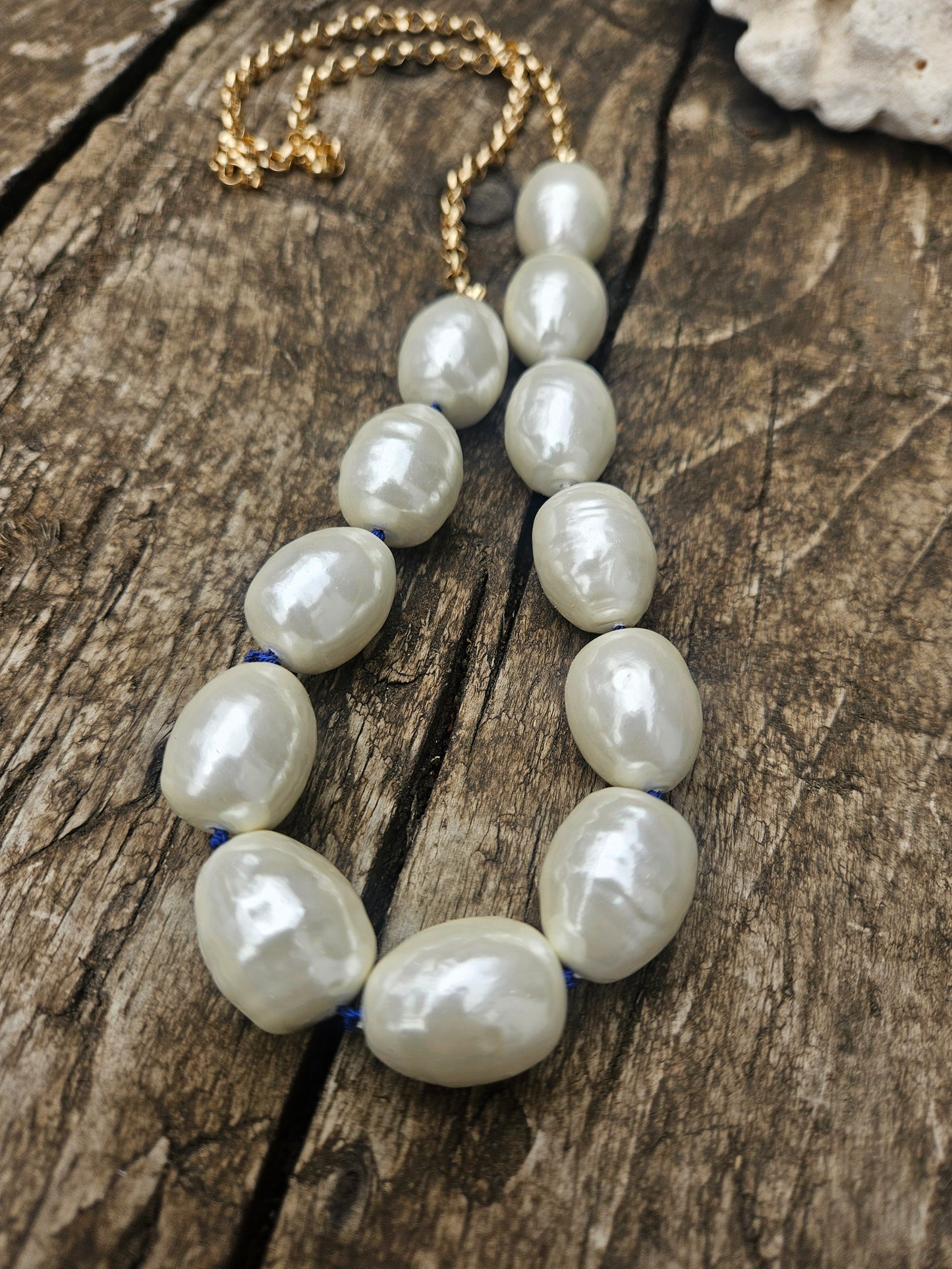 Majorcan Pearl and Chain Necklace
