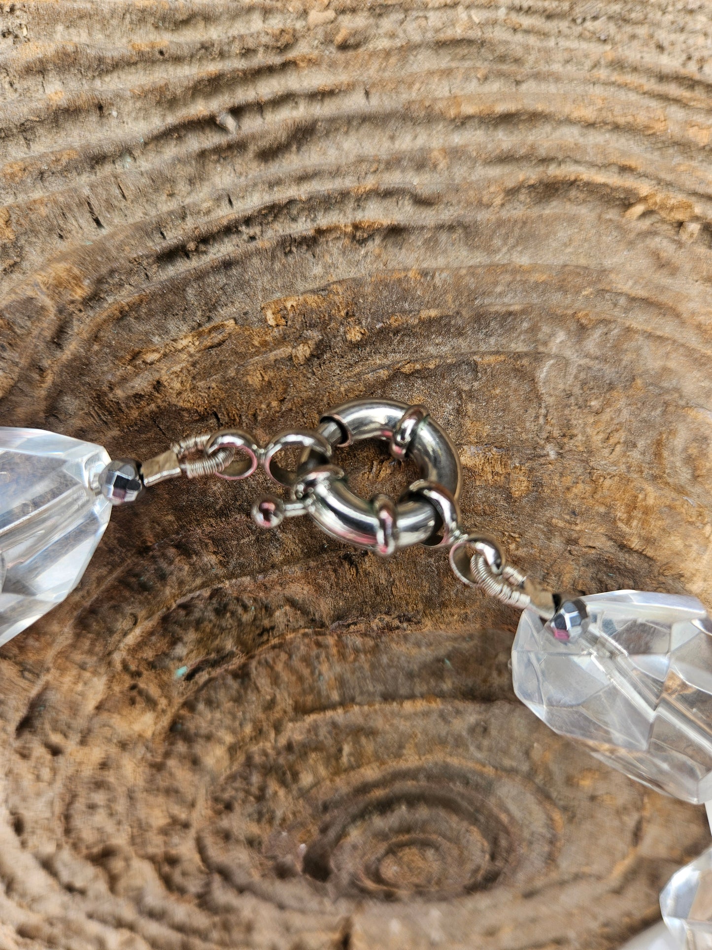 Rose Quartz Rose Necklace