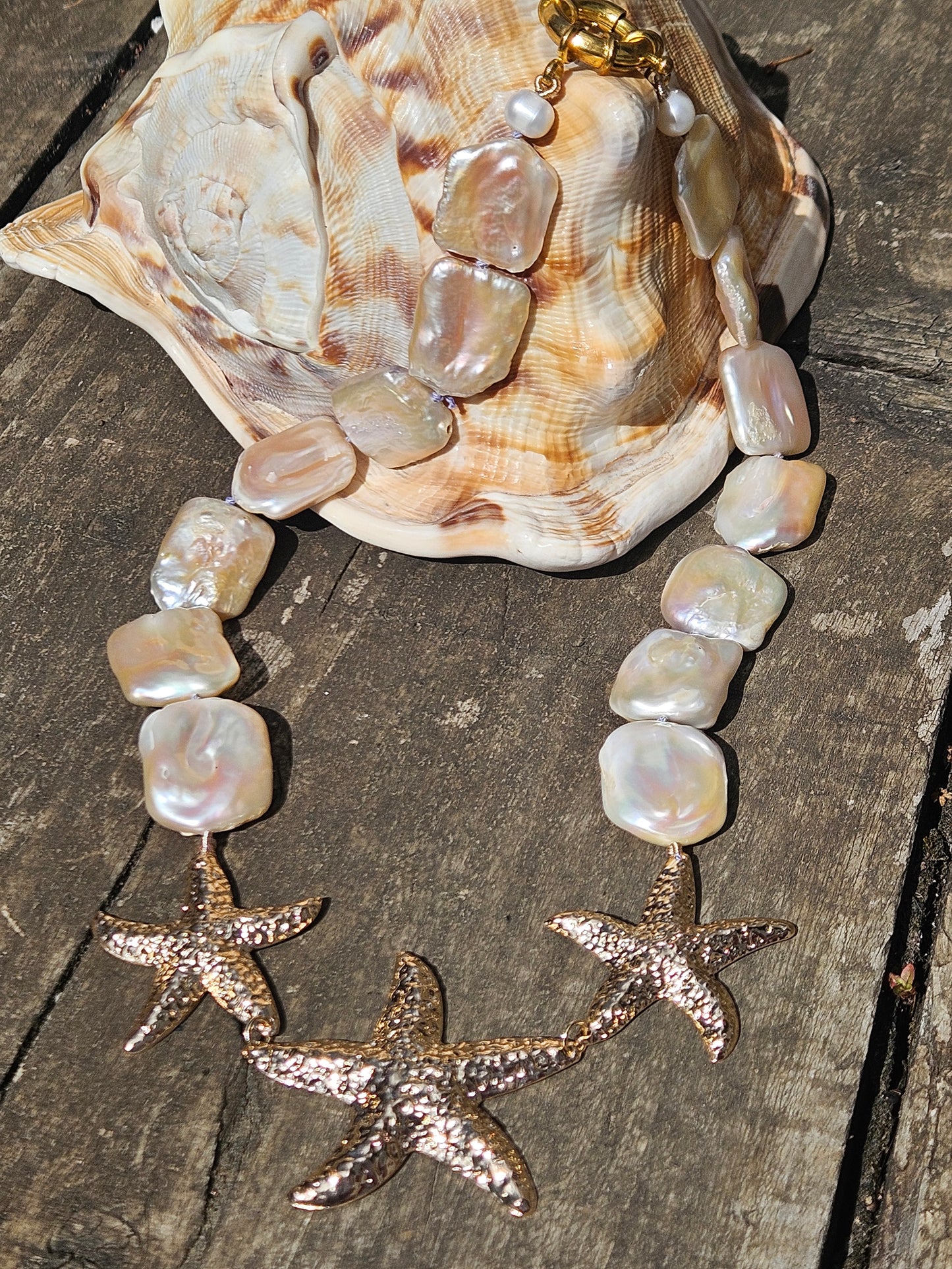 Pearl and Starfish Necklace