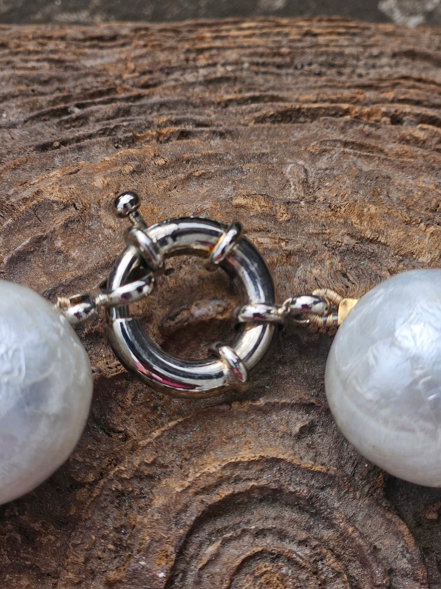 Mother of Pearl Statement Necklace