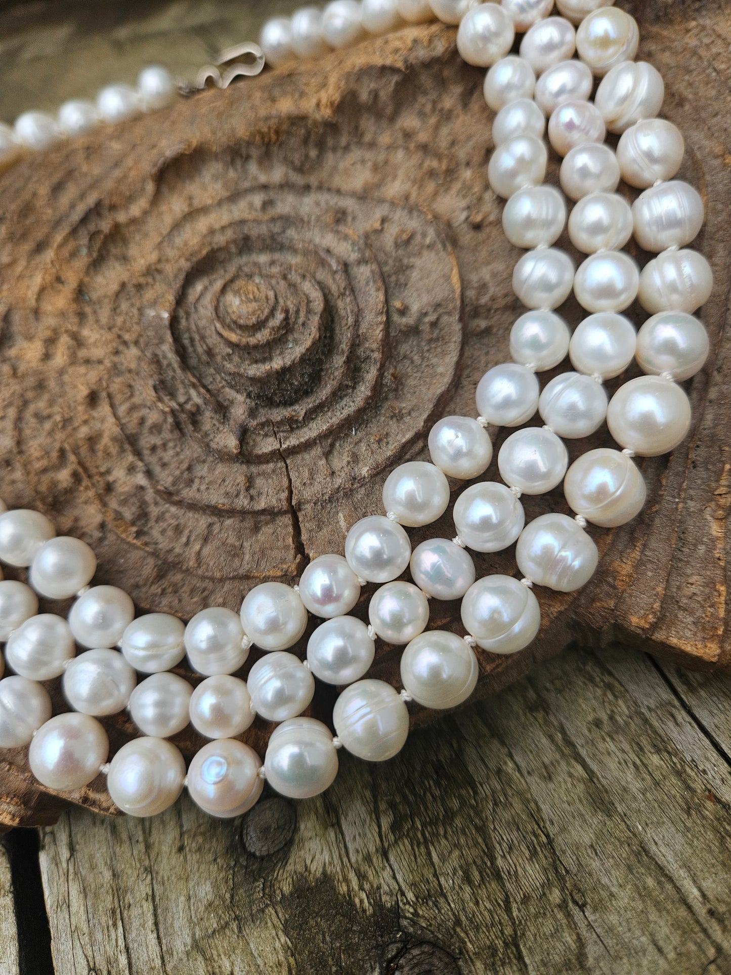 3 Row Freshwater Pearl Necklace