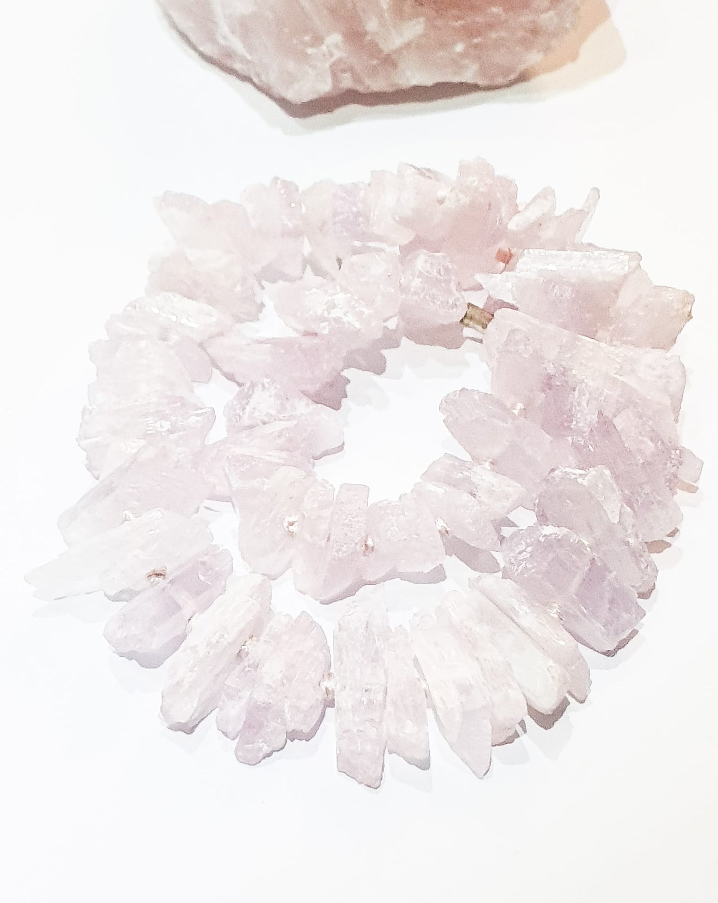 Rough Kunzite Necklace